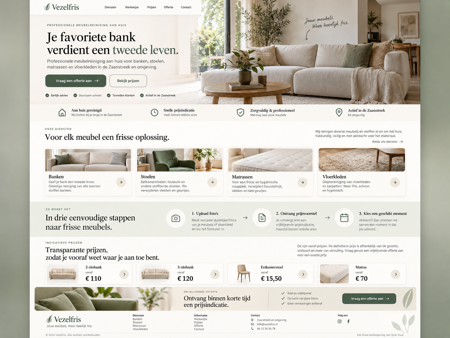 Skooncompany. Je favoriete bank verdient een tweede leven. Professionele meubelreiniging aan huis voor banken, stoelen, matrassen en vloerkleden in de Zaanstreek en omgeving.